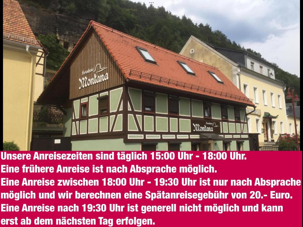 Ferienwohnung Ferienhaus Montana Bad Schandau Exterior foto